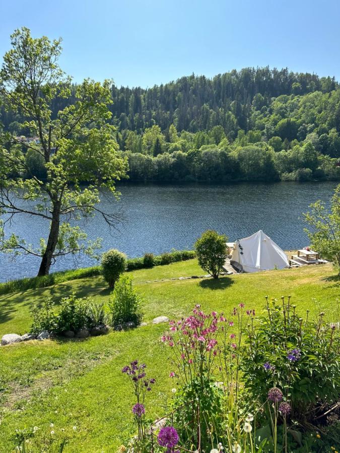 Glamping On Idyllic Lake, Paddle Boards & Rowboat Porsgrunn Exteriör bild