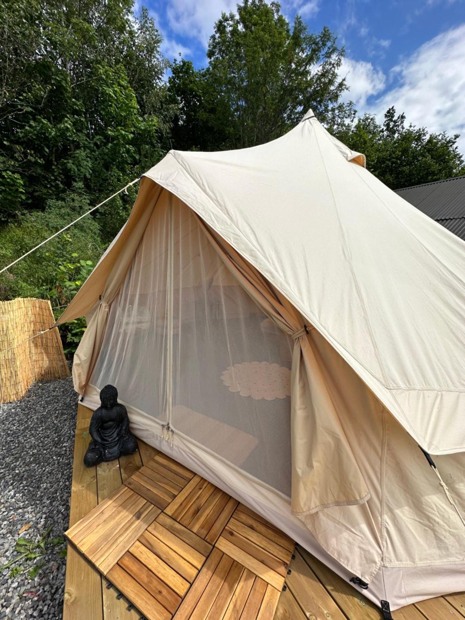 Glamping On Idyllic Lake, Paddle Boards & Rowboat Porsgrunn Exteriör bild