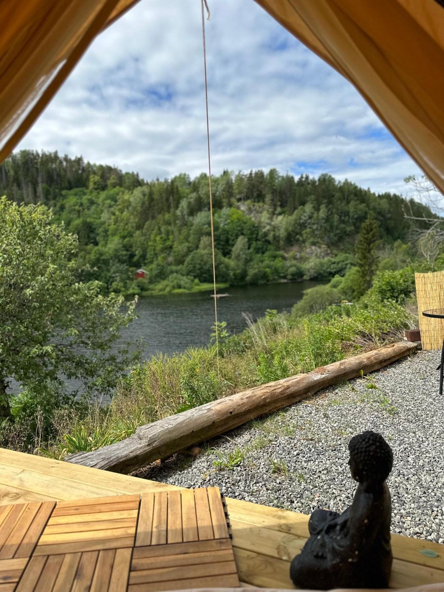 Glamping On Idyllic Lake, Paddle Boards & Rowboat Porsgrunn Exteriör bild